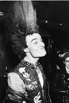 Adolf of North London celebrating the tenth anniversary of the Sex Pistols in a West End