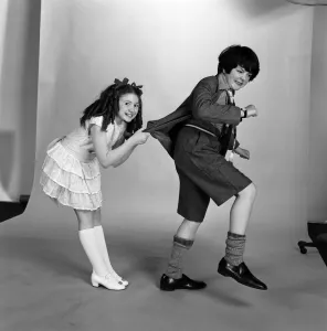 Adrian Dannatt as William'and Bonnie Langford as Violet Elizabeth