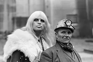 Contrast Collection: Adrian Street, Welsh professional wrestler, pictured with his father, a coal miner