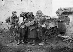 01459 Prints: On the Adriatic sector of the Eighth Army front north of Faenza, Italy, Lieutenant G