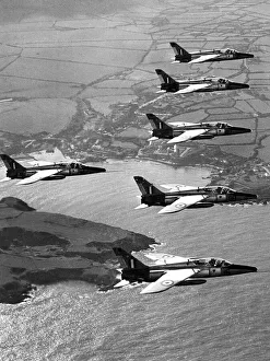 The advanced jet trainer, the Folland Gnat was introduced to the Press at the R. A. F