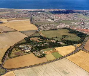 Site Prints: Aerial photograph of the site of English Estates latest development - Kirkleatham