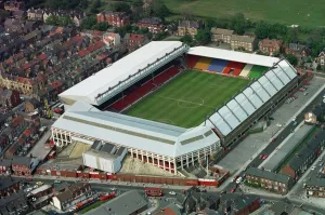 Aerial pictures of homecoming victory parade for Liverpool FC players