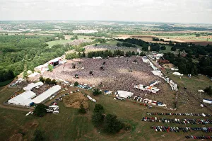 Aerial pictures from the Oasis concert held at Knebworth House. 10th August 1996