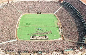 Images Dated 7th February 2011: Aerial shot of the Soccer City stadium, Soweto packed full of over 100, 000 people