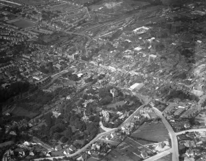 Aerial view of Guildford. Local Caption These are rough scans