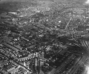 Aerial view of Maidstone, Kent. Circa 1926. Local Caption These are rough scans