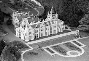Mansion Prints: An aerial view of the mansion belonging to former Beatles member George Harrison