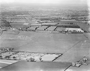 Norfolk Prints: Aerial view of Norwich City International Airport! Circa 1926