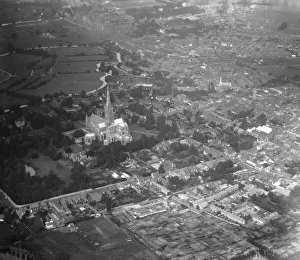 Aerial view of Salisbury. Local Caption These are rough scans