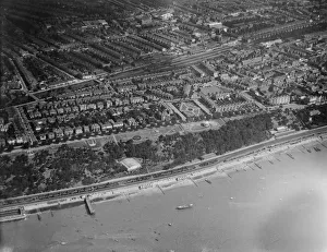 Aerial view of Southend-on-Sea. Circa 1929. Local Caption These are rough scans