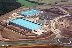 Electronics Prints: Aerial view of Teesside, the Samsung site. 28th July 1995