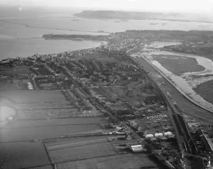 Aerial view of Weymouth. Local Caption These are rough scans