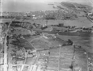 Aerial view of Weymouth. Local Caption These are rough scans