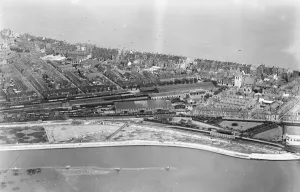 Aerial view of Weymouth. Local Caption These are rough scans