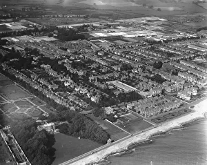 Aerial view of Worthing. Circa 1926 Local Caption These are rough scans