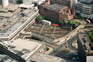 01152 Prints: Aerial views of Birmingham city centre and New Street Station