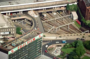 01152 Prints: Aerial views of Birmingham city centre and New Street Station