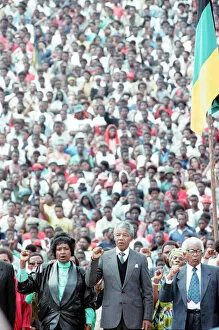 Images Dated 7th February 2011: African National Congress vice president (ANC) Nelson Mandela (centre)