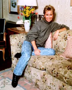 Agnetha Falstog in London to promote her second solo album I stand alone