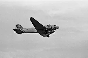 01367 Prints: An Air Atlantique Dakota G-AMSV takes to the skies over Coventry Airport to celebrate