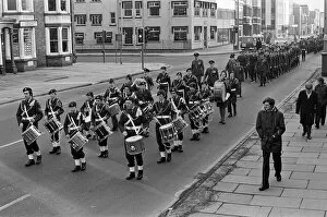 01048 Collection: Air cadets parade. Middlesbrough. 1976