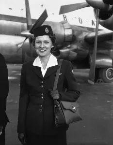 Crew Prints: Air Hostess of Boeing Stratocrusier that will be used for the Queens Royal tour of