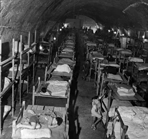 Shelter Prints: Air raid shelter in Malta. Malta has 30 long underground galleries of great antiquity now