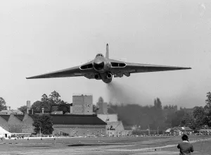 Air Display Prints: Aircraft AVRO Vulcan (Olympus Test Bed) flies in at full power