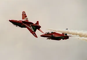 Aerobatics Prints: Aircraft BAe Hawk T1 The Red Arrows August 1993 - Red Arrows RAF aerobatic team