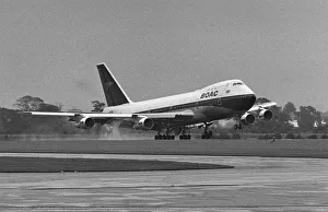 Aircraft BOAC Boeing 747 136 Aug 1970 First BOAC Boeing 747 Jumbo jet to land
