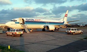 Aircraft Boeing 737-400 Airlines Air UK January 1989
