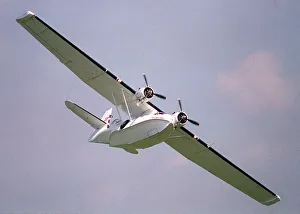 Aircraft Consolidated PYB Catalina Amphibian aircraft Aug 1993 flying