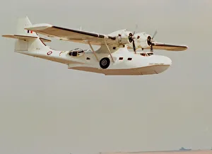 Camouflage Prints: Aircraft Consolidated PYB Catalina Amphibian aircraft Aug 1993 flying at the Wroughton