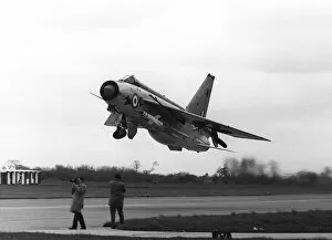 00104 Collection: Aircraft English Electric Lightning F3 of RAF 111 Sqd April 1964 taking off