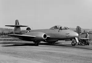 00132 Collection: Aircraft Gloster Meteor 1950, the 1st jet to enter service with the royal Air Force