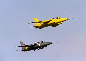 Aircraft Hawker Siddeley Gnat trainer August 1993 flying at the Wroughton