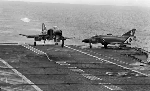 Aircraft HMS Ark Royal Fleet Air Arm Aug 1971 A McDonnell Douglas Phantom FG1