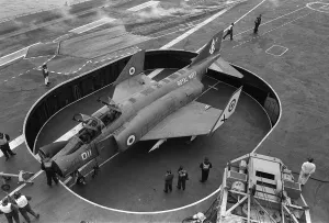 Aeroplane Prints: Aircraft HMS Ark Royal Fleet Air Arm Aug 1971 McDonnell Douglas Phantom FG1 (F-4K