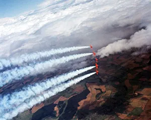 Aircraft HS Gnat RAF Red Arrows August 1967 - Ray Hanna leader of the RAF Aerobatic