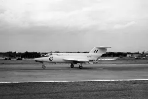 Core01 Prints: Aircraft Sanders Roe SR53 mixed power plant interceptor aircraft takes off at the SBAC