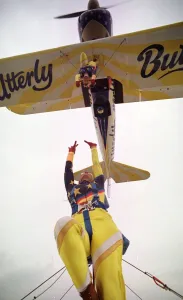 Skydiving Prints: Aircraft Utterly Butterly Wing Walkers July 1999 Wingwalkers Sara Mozayeni 28 (top