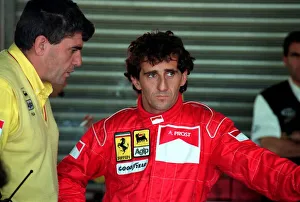Motor Sports Prints: ALAIN PROST AT 1991 British Grand Prix - July 1991 (91 / 6857 - 16067452)
