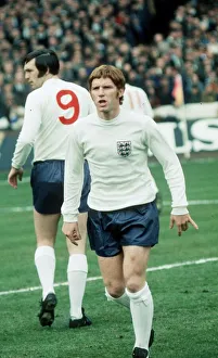 English Prints: Alan Ball of England before the international match against Scotland at Hampden Park