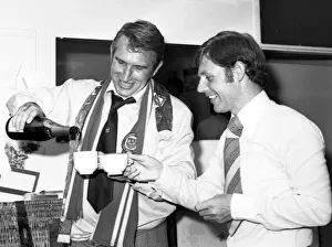Alan Dicks, Bristol City manager (left) and Gordon Milne