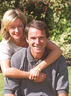 Alan Hansen BBC Sports Presenter September 1999 Pictured at home with wife Janet