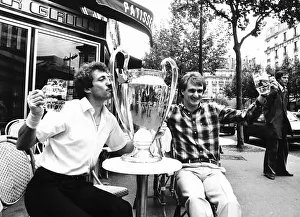 Core92 Prints: Alan Kennedy of Liverpool kisses the European Cup 1981 after victory over Real