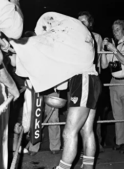 Alan Minter vs. Marvin Hagler, WBA and WBC world middleweight title fight, Wembley Arena