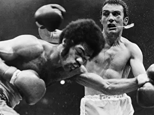 Dramatic Prints: Alan Minter vs Ronnie Harris middleweight fight at Royal Albert Hall, London, England