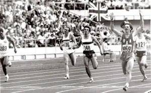 Og2012 Prints: Alan Pascoe, Jose Jesus Carvalho of Portugal and Michael Shine who came second